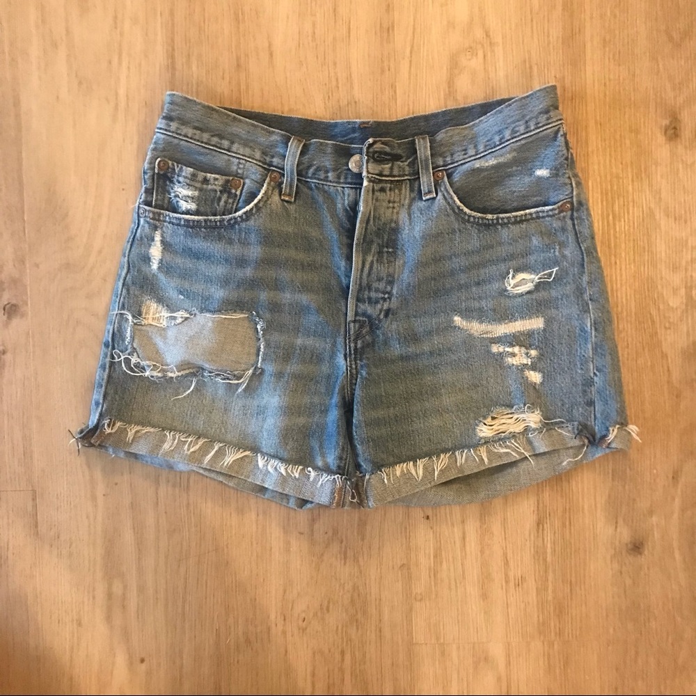 Levi 501 Cuffed Jean Shorts